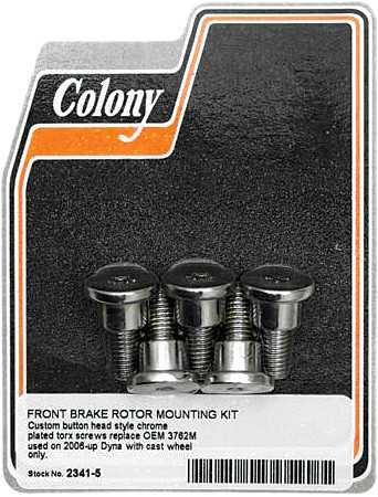 Colony Machine 2341-5 Colony Machine Brake Rotor Hardware Button Head Chr 2341-5
