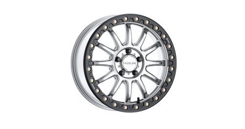Raceline A14SB-77012+25 Raceline Alpha Bdlk 17X7 5/4.5 (+25Mm) Silver/Blk A14Sb-77012+25