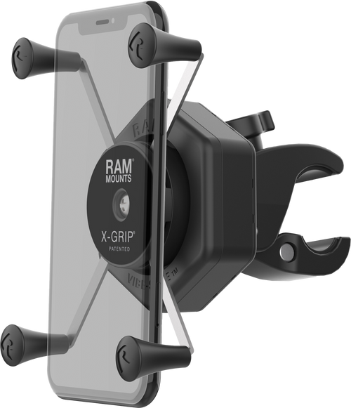 Ram X-Grip Vibe-Safe L Phone Mount With Small Tough-Claw Ram-Hol-Un10-462-400 Ram X-Grip Vibe-Safe L Phone Mount With Small Tough-Claw Ram-Hol-Un10-462-400