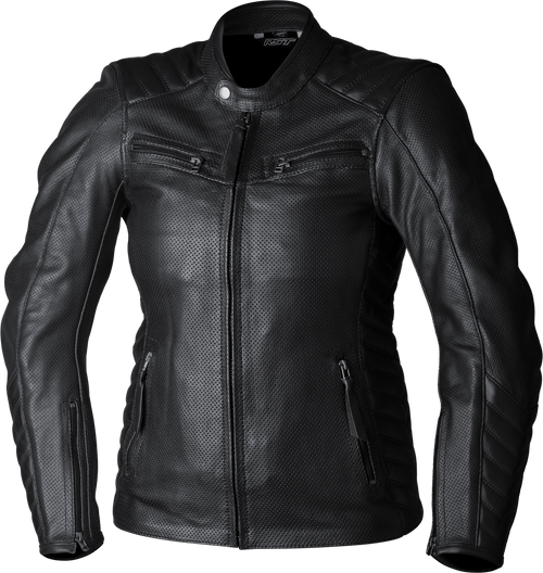 Rst 103538BLK-12 Rst Ladies Roadster Air Ce Jacket Black Leather Md 103538Blk-12