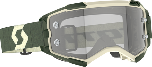 SCOTT 272827-6312327 Scott Fury Ls Goggle Kaki Green Ls Grey Works 272827-6312327