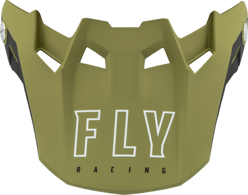 Fly Racing 73-47134S Fly Racing Formula Cc Centrum Visor Matte Olive Green/Black Yl/Sm 73-47134S