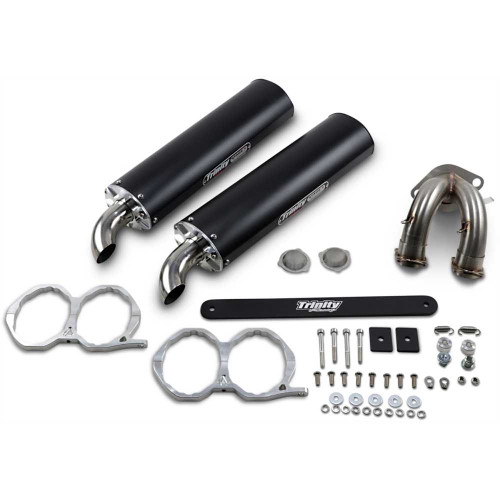 TRINITY RACING TR4118SBK Trinity Racing Stage 5 Slip-On Muffler - Black Tr-4118S-Bk
