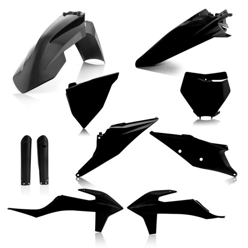 ACERBIS 2726490001 Acerbis Full Plastic Kit Black 2726490001