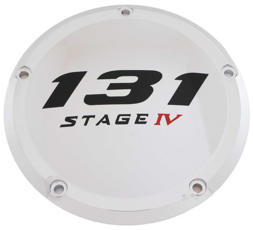 Custom Engraving 131-05-46 Custom Engraving 7 M8 Flt/Flh Derby Cover 131 Stage Iv Chrome 131-05-46