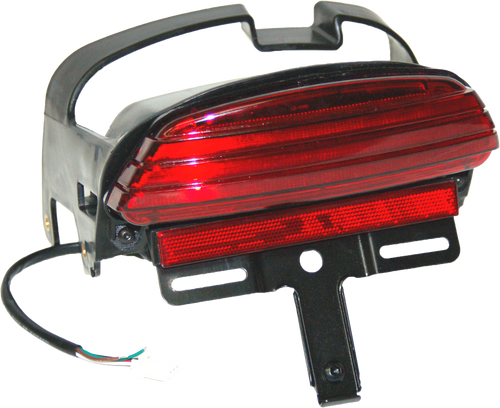 Letric Lighting Co Softail Led Tailight Red Lense Llc-Sttl-Rs