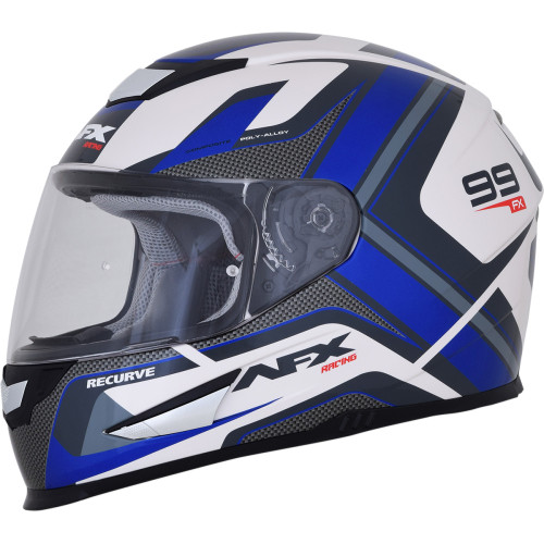 Fx-99 Helmet - Recurve - Pearl White/Blue - Small 0101-11121