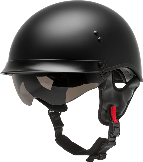 Gmax H9650073 Gmax Hh-65 Half Helmet Full Dressed Matte Black Xs H9650073