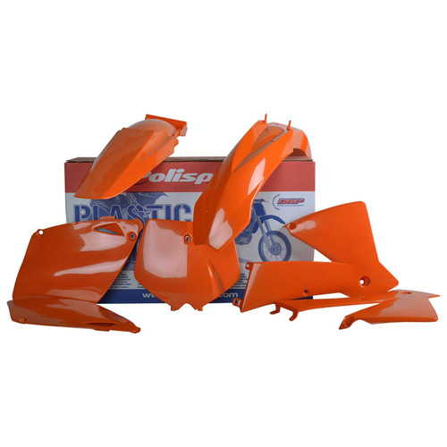 POLISPORT 90100 Polisport Plastic Body Kit Orange/Black 90100