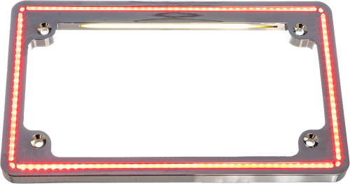 Letric Lighting Co LLC-PPL-C10 Letric Lighting Co Perfect Plate Light Chrome Red Turns Flh/Flt `14-Up Llc-Ppl-C10