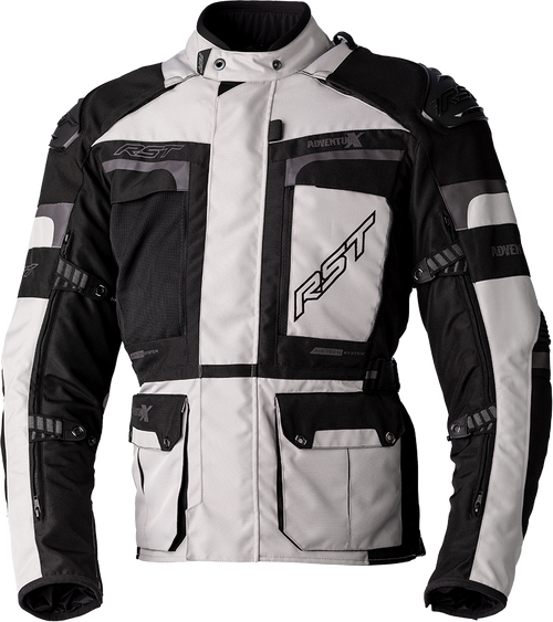 Rst 102409SIL-50 Rst Pro Series Adventure-X Ce Jacket Sil/Blk Textile 3Xl 102409Sil-50
