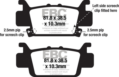 Ebc Brake Pads Fa703Sv Severe Duty Sv Series Fa703Sv