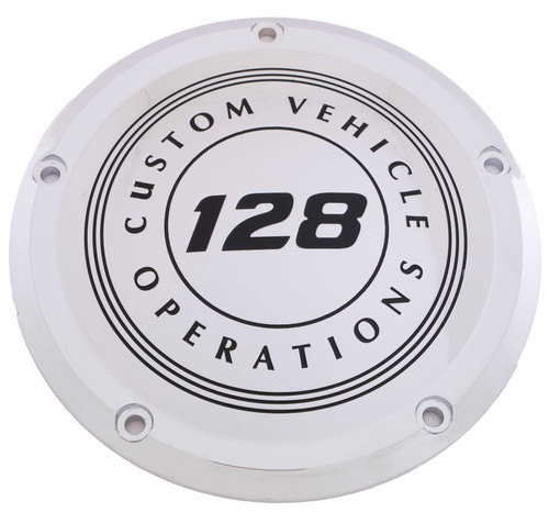Custom Engraving 128-10-46 Custom Engraving 7 M8 Flt/Flh Derby Cover 128 Cvo Chrome 128-10-46