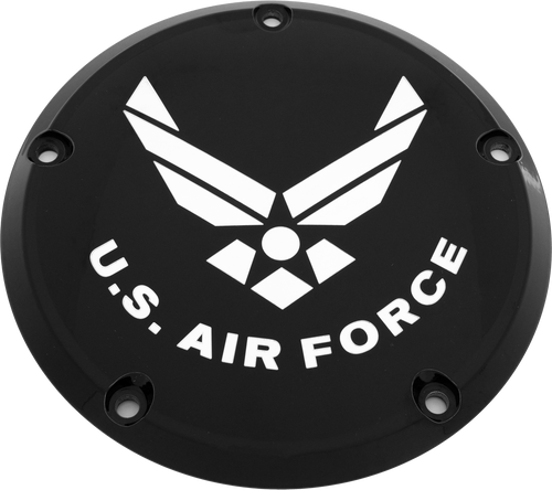 Custom Engraving 7   Tc Derby Cover Air Force Black Airf04-12Bg