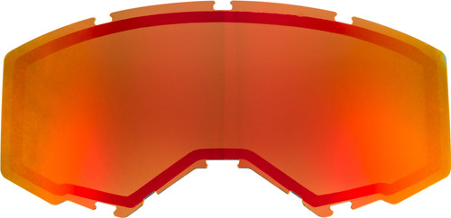 Fly Racing FLB-017 Fly Racing Dual Lens W/O Vents Adult Red Mirror/Brown Flb-017