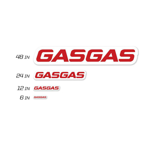 D-Cor 40-65-112 D-Cor 12" Gasgas Decal 8 Mil 40-65-112