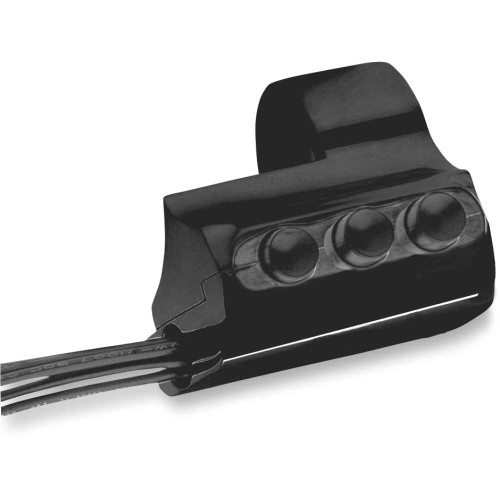 PERFORMANCE MACHINE (PM) 00622032B Performance Machine (Pm) Contour Billet Handlebar Switch - Right Side - Three Button - Black 0062-2032-B