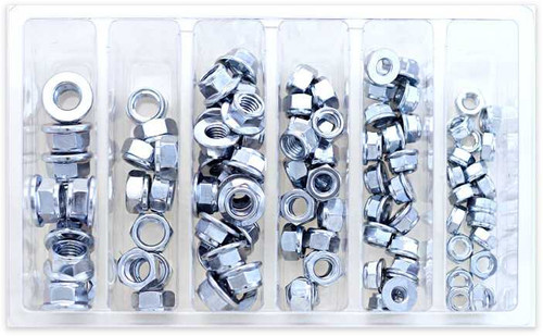 BOLT SV-FUJINUT Bolt Hex Fuji-Lock Nut Assortment 100 Piece Kit Sv-Fujinut