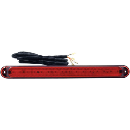 Chris Products Led Light Bar - Red Lens - Black Base 0988Rb-Mc