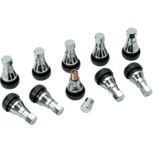 Dill Air Controls Valve Stem - Pull-In - Black/Chrome Tr-412Wzs