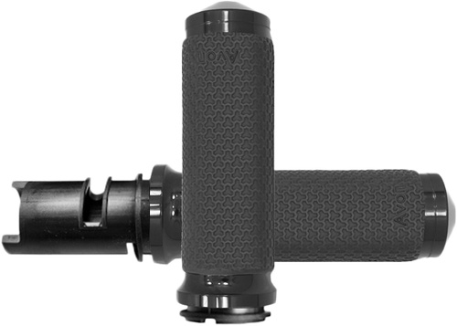 AVON MF-63A-ANO-F24 Avon Memory Foam Medium Black Twist Grip Mf-63A-Ano-F24