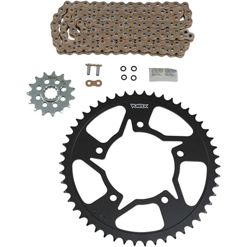VORTEX CKG6321 Vortex Steel Chain Kit - Gold - Yamahayzf-R6 - '99-'02 Ckg6321