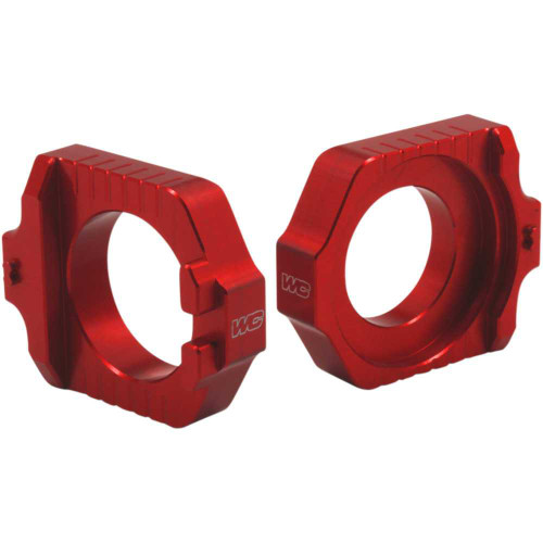 WORKS CONNECTION 17255 Works Connection Elite Axle Block Kit - Red 17-255