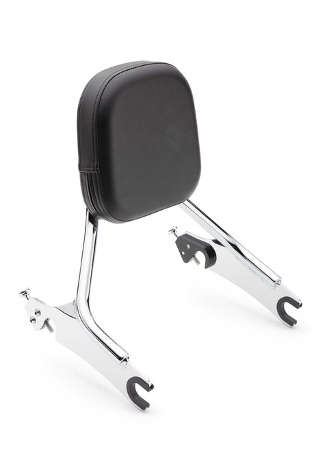 COBRA 502-2205 Cobra Detach Backrest-Short-Med Pad Chrome Chieftain 14 502-2205