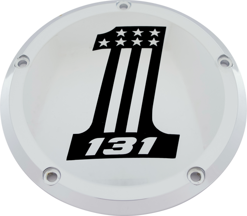 Custom Engraving 131-14-46 Custom Engraving 7 M8 Flt/Flh Derby Cover 131 Chrome 131-14-46