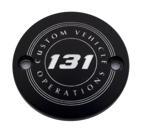 Custom Engraving M8 Timer Cover 131 Cvo Black 131-09-63Bg