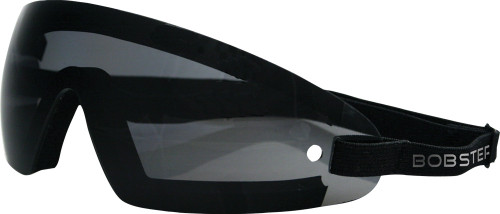 Bobster Wrap Around Sunglasses Black W/Smoke Lens Bw201