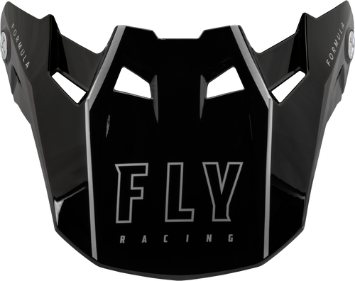 Fly Racing 73-47124L Fly Racing Formula Carbon Tracer Visor Silver/Black Xl/2X 73-47124L