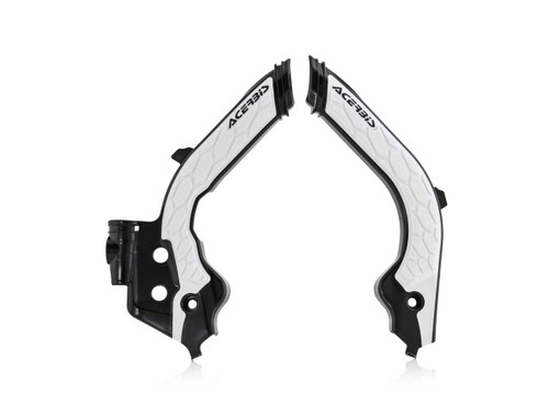 ACERBIS 2733451007 Acerbis X-Grip Frame Guards Black/White 2733451007