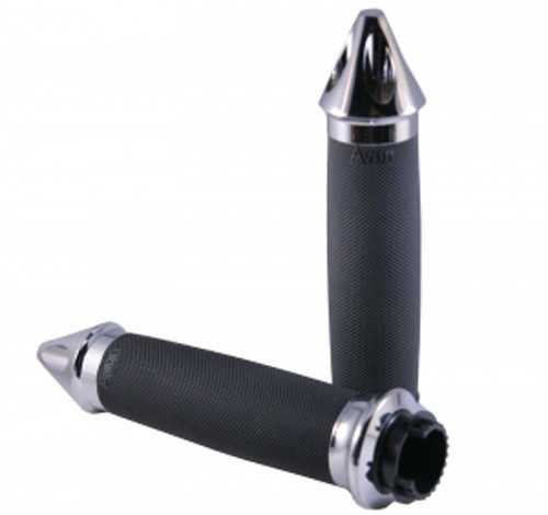 AVON MT-CC-85-CH-SPK Avon Custom Contour Grips Spike Chrome Mt-Cc-85-Ch-Spk