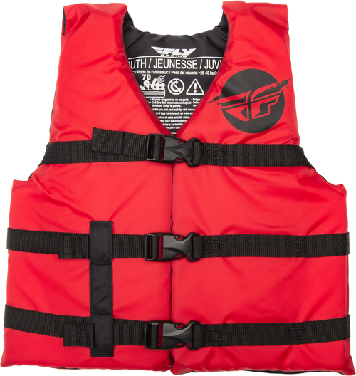 Fly Racing 221-30332 Fly Racing Youth Flotation Vest Red/Black 221-30332