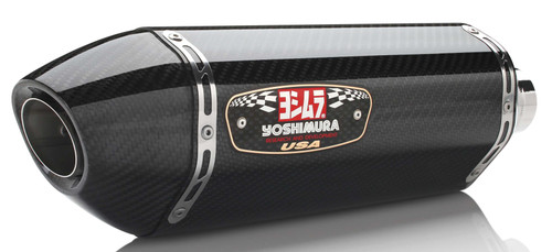 Yoshimura 1414020220 Yoshimura Exhaust Race R-77 Slip-On Ss-Cf-Cf Dual 1414020220