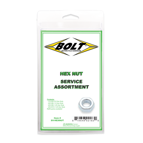Bolt Hex Nut Assortment 90 Piece Kit Sv-Hexnut