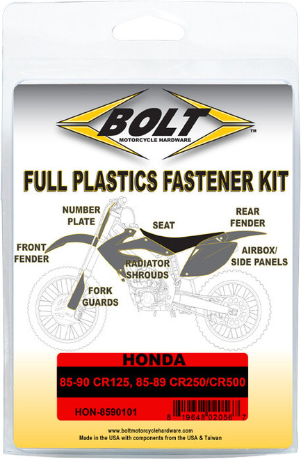 Bolt Full Plastic Fastener Hon Hon-8590101