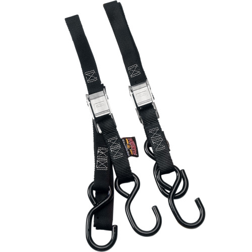 Powertye Mfg. Standard Tie-Downs - 1" X 5-1/2' - Black 22262