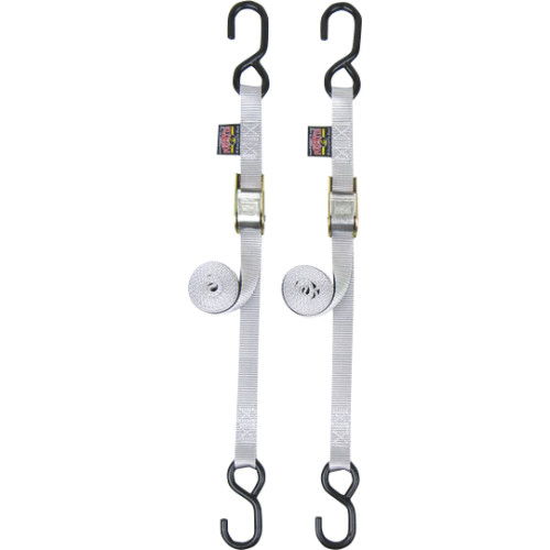 Powertye Mfg. Standard Tie-Downs - 1" X 5-1/2' - Silver 22264