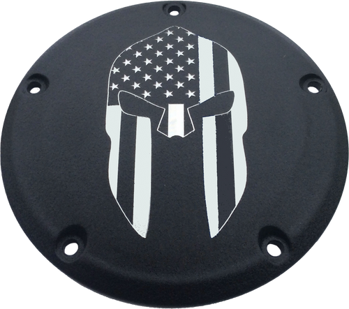 Custom Engraving PATR20-12BG Custom Engraving 7 Tc Derby Cover Spartain Black Patr20-12Bg