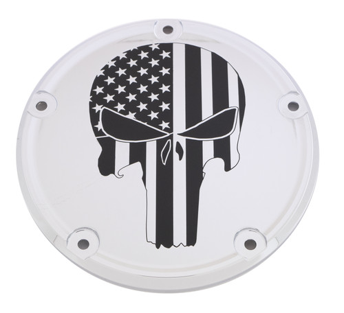 Custom Engraving 7   Tc Derby Cover Punisher Chrome Patr22-12