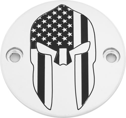 Custom Engraving PATR20-63 Custom Engraving M8 Timer Cover Spartan Chrome Patr20-63