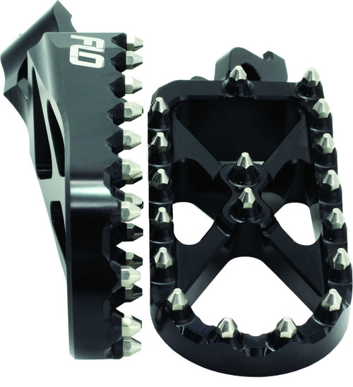Flo Motorsports SPEG-795-2BLK Flo Motorsports Adventure/Snow Footpeg Black Speg-795-2Blk