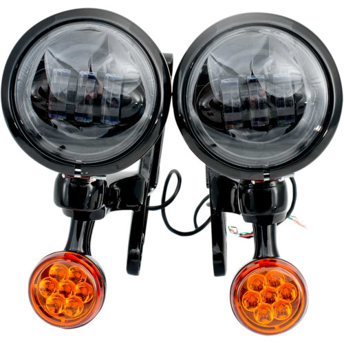 RIVCO PRODUCTS MV195 Rivco Products Led Turn/Run Lights - 4-1/2" - Black/Black Mv195