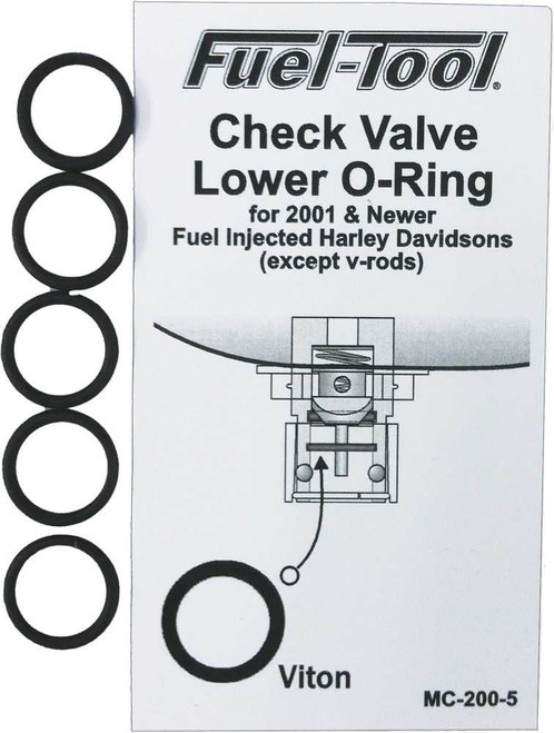 Fuel Tool MC200-5 Fuel Tool Check Valve Lower O-Rings 5/Pk Mc200-5