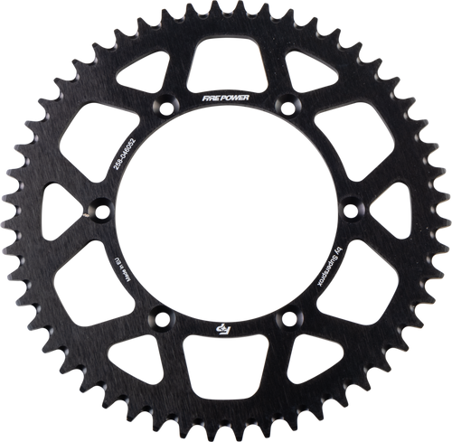 Fire Power Rear Sprocket Aluminum 52T Blk Fpa-460-52-Blk Fire Power Rear Sprocket Aluminum 52T Blk Fpa-460-52-Blk
