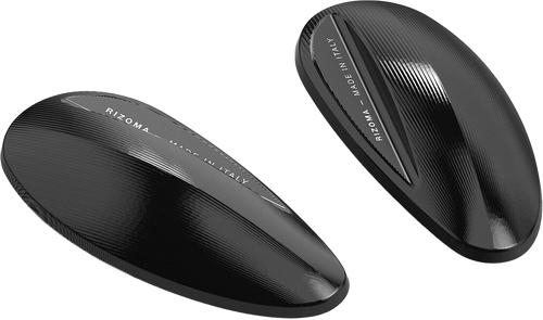 Rizoma Mirror Block Off Plates Pair Black Hon Bs509B