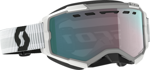Scott Fury Goggle Snow Cross White W/Enh Aqua Chrome 278605-0002351