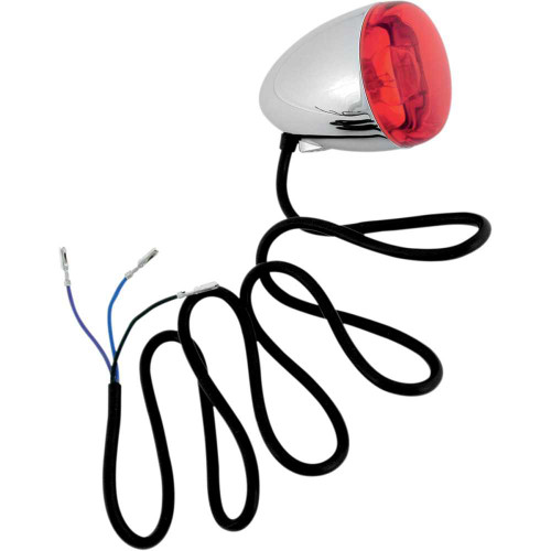 CHRIS PRODUCTS 8500R Chris Products Turn Signal - Chrome/Red 8500R